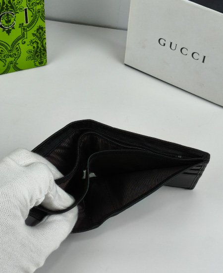 Gucci Leather Men's Wallet Black - Image 4