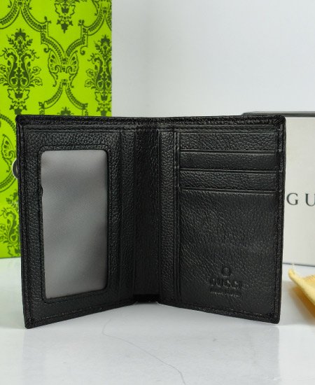 Gucci Leather Men's Wallet Black 8043 - Image 5
