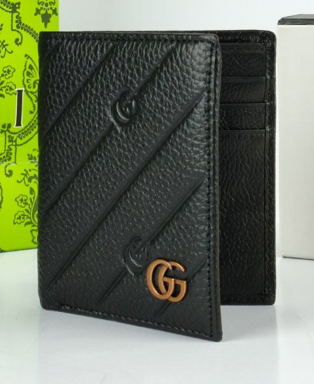 Gucci Leather Men's Wallet Black 8043 - Image 3