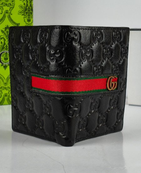 Gucci Leather Men's Wallet Black GG-936 - Image 3