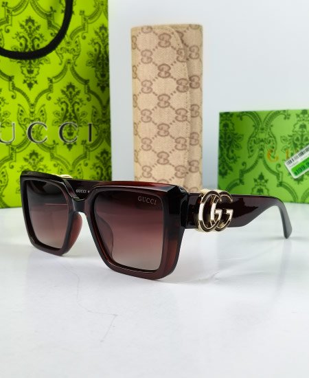 Gucci Sunglasses Oversize Brown GG09