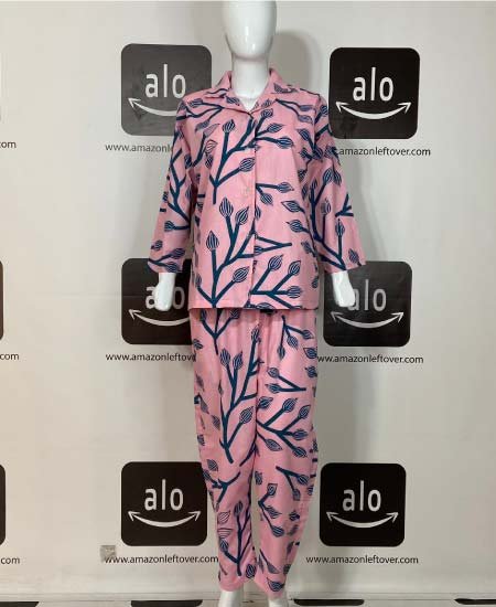 Jungle Tree Night Suit Pink Flora - Image 4