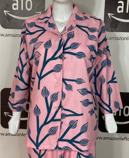 Jungle Tree Night Suit Pink Flora - Image 2
