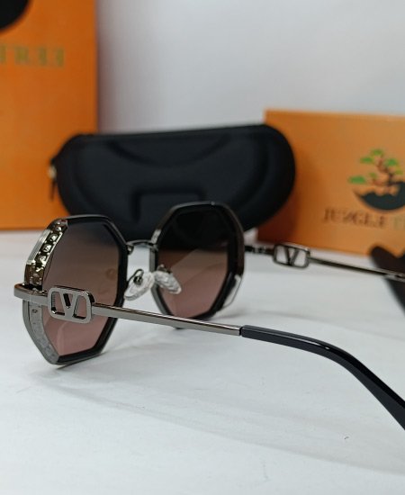 Jungle Tree Hexagonal Matlick Sunglasses-JT07 - Image 3