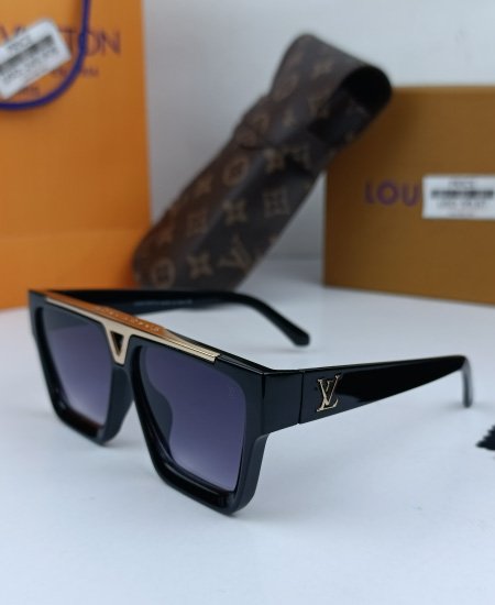 LV Evidence Sunglasses Glossy Black