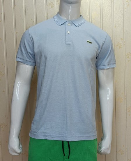 Lacoste Polo Shirts Sky Blue - Image 4