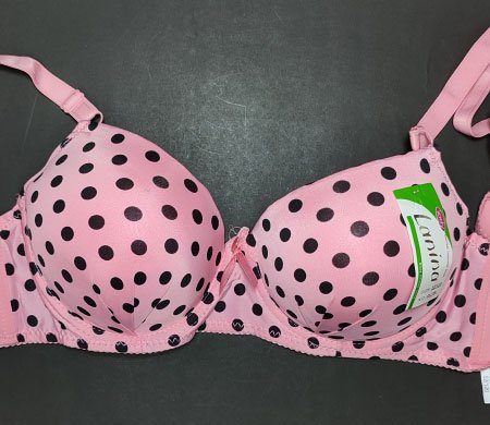 Pink Polka Dot Bra 42