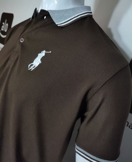 Polo Shirts RL Khaki Brown