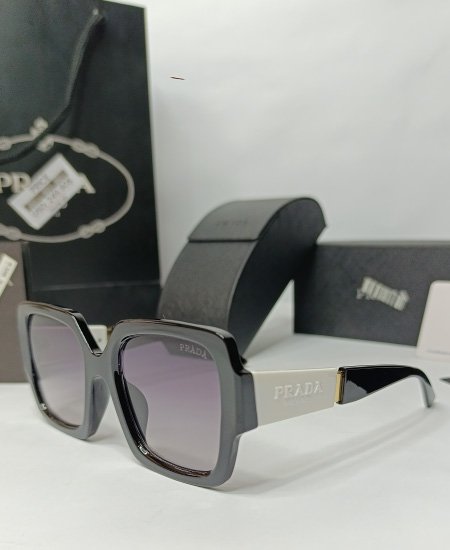 Prda PZ008 Black n White Oversize Sunglasses