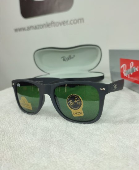 RayBN16-Wayfarer Mate Black Green