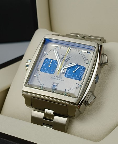 TAG Heuer Monaco FRENCH RACING BLUE CAW218C.FC6548 - Image 4