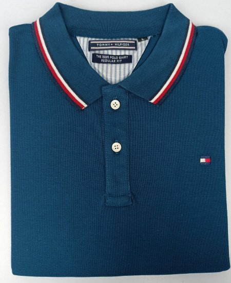 Tommy Hilfiger Polo Shirts Ocean Blue