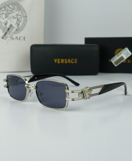 Versace Silver Rectangular Sunglasses VR032