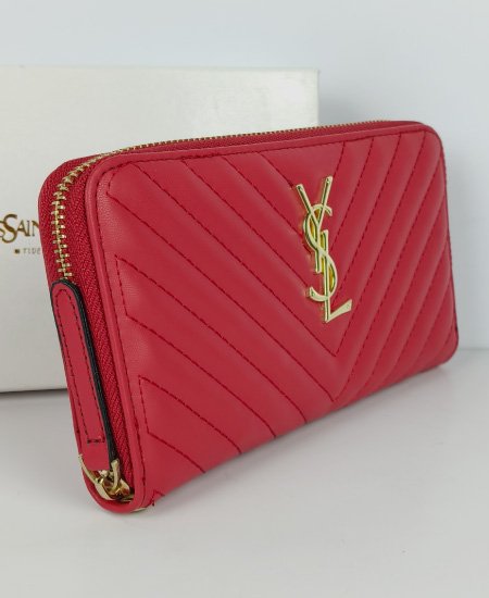 YSL Red Ladies Wallet