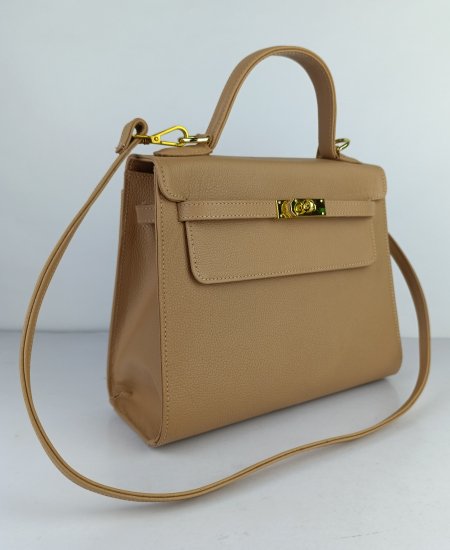 1.1 Hermes Kelly Handbags Beige in Original Leather