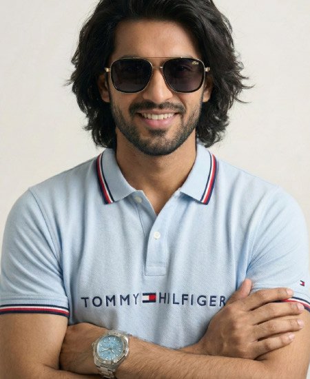 1.1 Tommy Hilfiger Ice Blue Polo Shirts