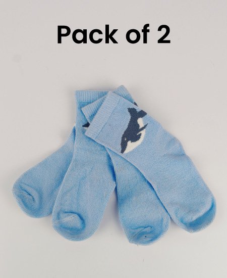 Z Kid's Cotton Winter Socks Pack of 2 (1Y-2Year) D1