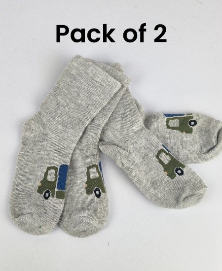 Z Kid's Cotton Winter Socks Pack of 2 (1Year) D12
