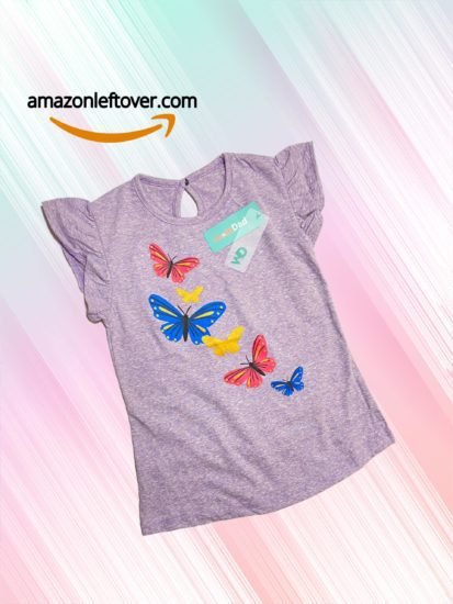 Girl T-Shirt Glitter Butterfly