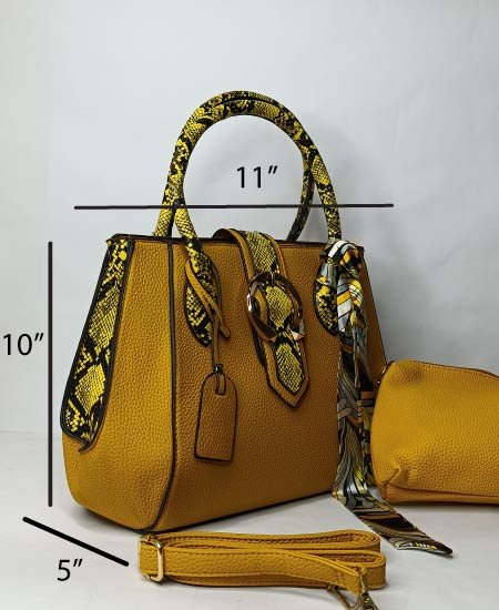CD handbags 3Pc Mustard - Image 2
