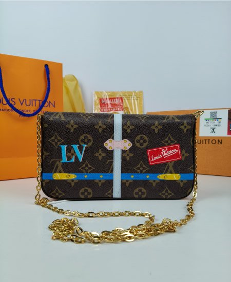 LV Ladies Hand Carry 3Pc Brown - Image 4