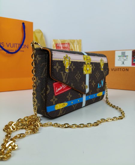 LV Ladies Hand Carry 3Pc Brown - Image 5