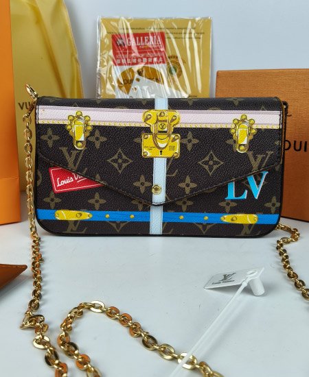 LV Ladies Hand Carry 3Pc Brown - Image 7
