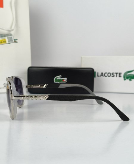 Lacoste Aviator Sunglasses Snow Black - Image 5