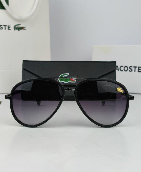 Lacoste Sunglasses Aviator Black Lac102 - Image 3