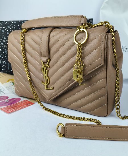 YSL Khaki Handbag